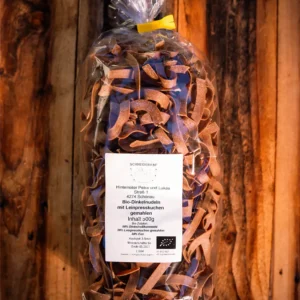 Bio-Dinkel-Bandnudeln mit Leinpresskuchen - 500g