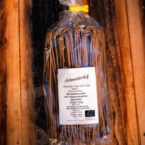 Bio-Dinkel-Spaghetti mit Leinpresskuchen - 500g
